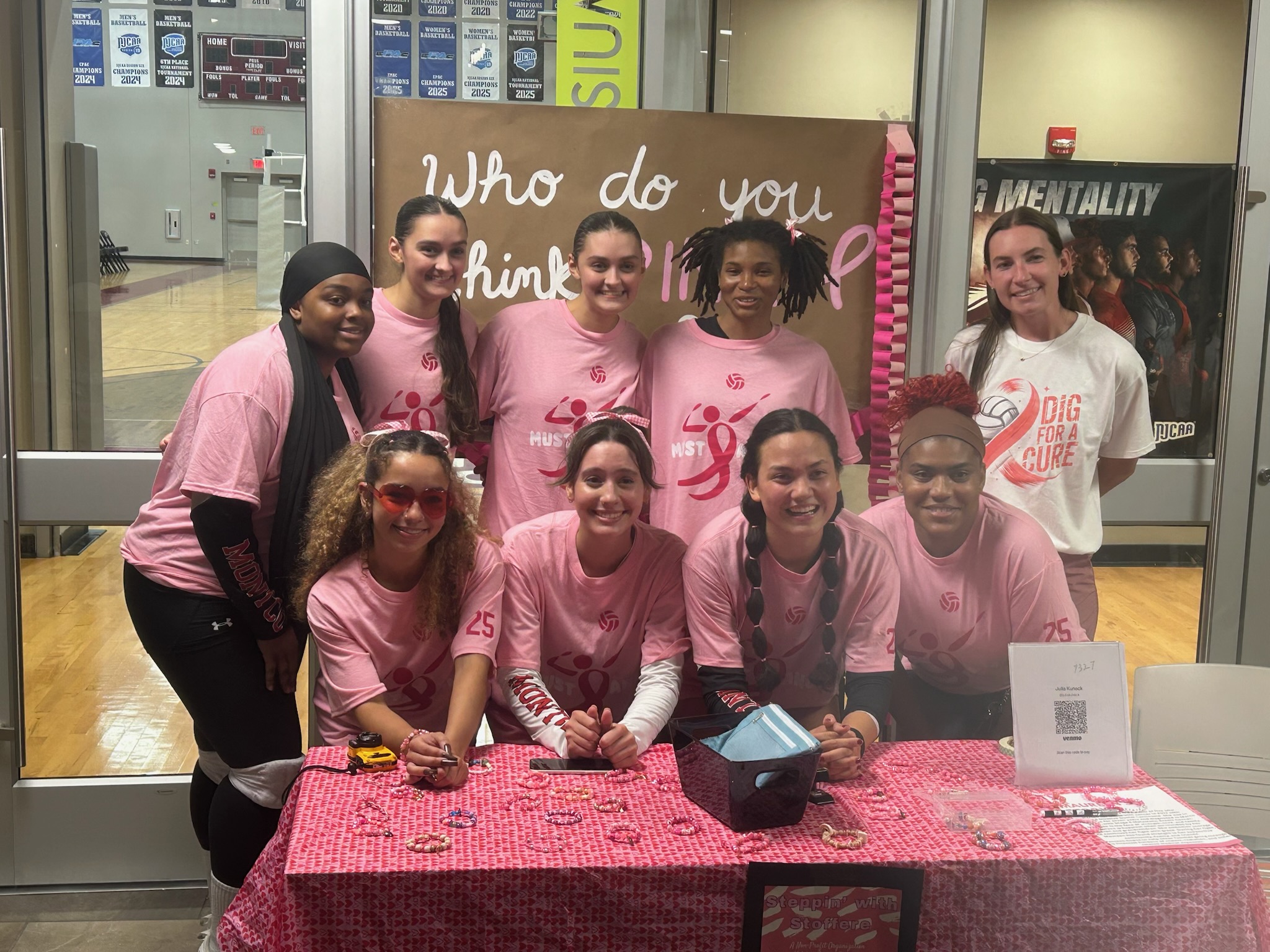 Mustangs Volleyball Hosts Breast Cancer Awareness Game